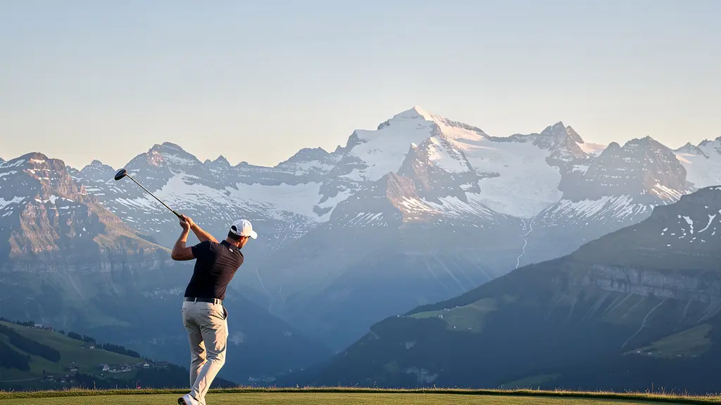 Vue latérale d'un swing montrant la chaîne cinétique du sol jusqu'au club