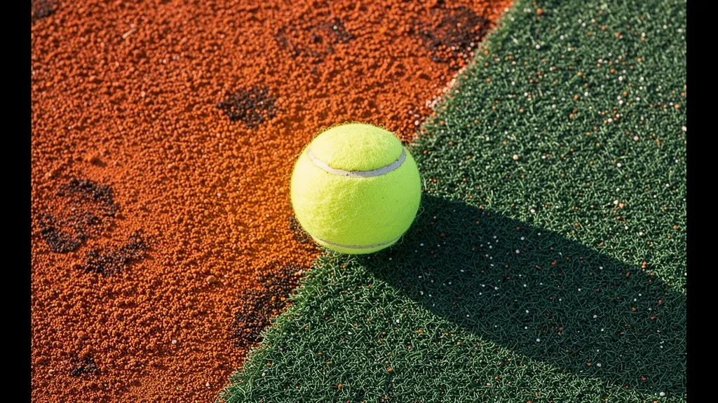 Gros plan macro montrant la texture contrastée entre terre battue et moquette synthétique