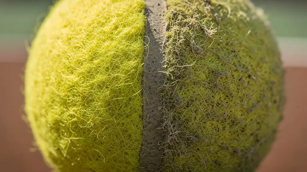 Métaphore visuelle de l'écart de niveau entre amateur et professionnel au tennis