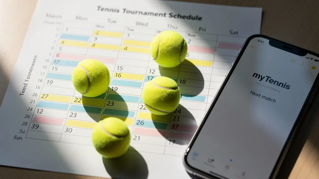 Vue d'ensemble d'un calendrier de tournois avec système de planification stratégique