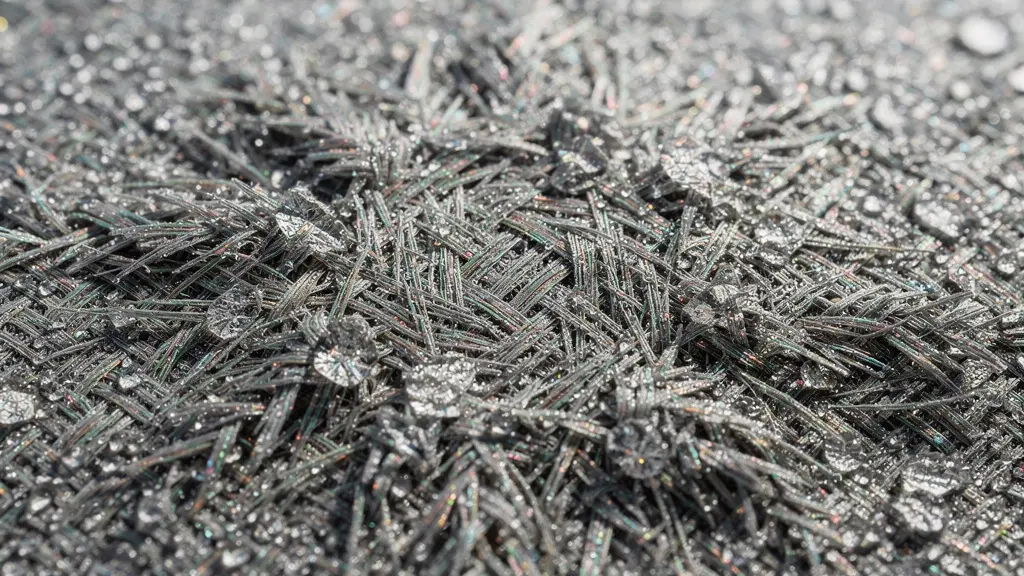 Gros plan sur un tissu de golf anti-UV montrant sa structure technique sous lumière filtrée